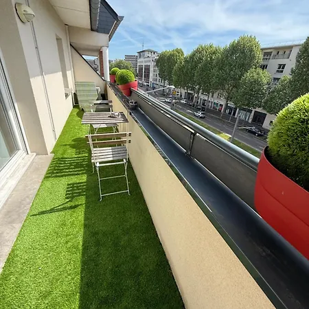 Duplex T3 Moderne Au Metro - Clim & Parking Prive Apartment Rouen