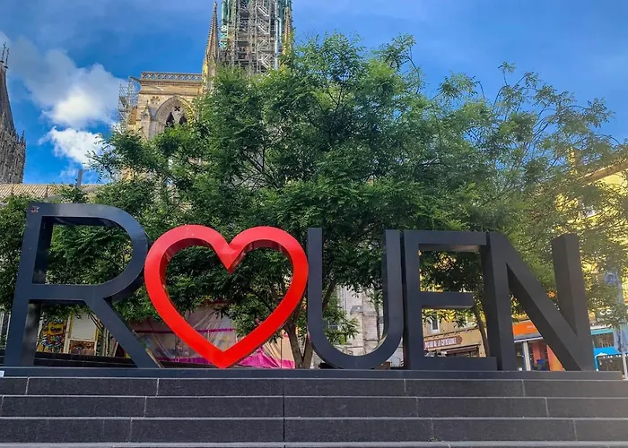 T3 Flat Moderne Sur 2 Etages Metro Parking Free Entrance Autonome * Rouen